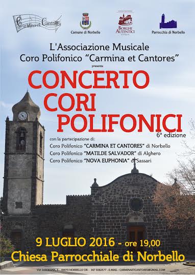norbello sesta edizione concerto cori polifonici