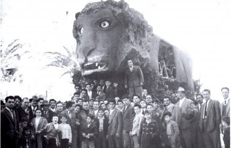 Cerisano-carro-allegorico-Leone-1958
