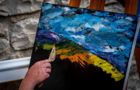 Estemporanea di Pittura 2015 a Pietralunga, foto di Fabio Menichini