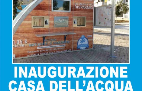 inaugurazione della prima casa dell'acqua a Capurso