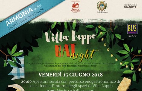 Villa Luppo BAI Night: una serata social food a Saluzzo (Cn)