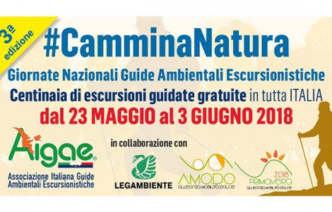 #CamminaNatura: escursioni gratuite in Italia dal 23 maggio al 3 giugno