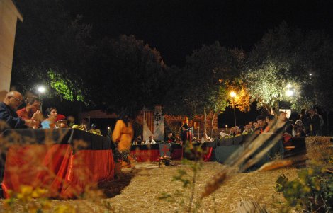 norbello, cena medievale