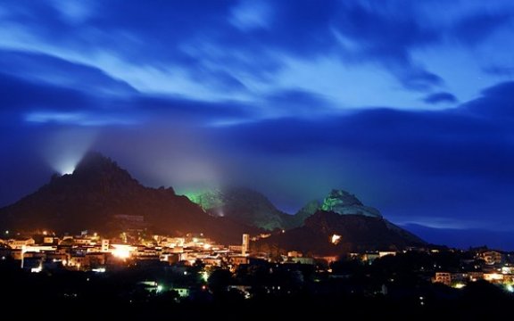 Aggius Panorama notturno