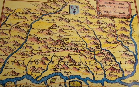 Mappa dell'antico Marchesato di Monte Santa Maria Tiberina
